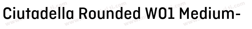 Ciutadella Rounded W01 Medium字体转换